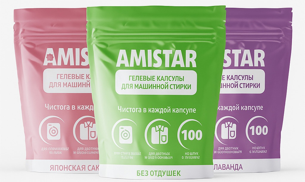 Капсулы для стирки AMISTAR